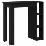 Bar Table Black Oak 102 x 50 x 103,5 cm Engineered Wood