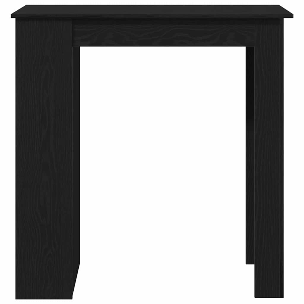 Bar Table Black Oak 102 x 50 x 103,5 cm Engineered Wood