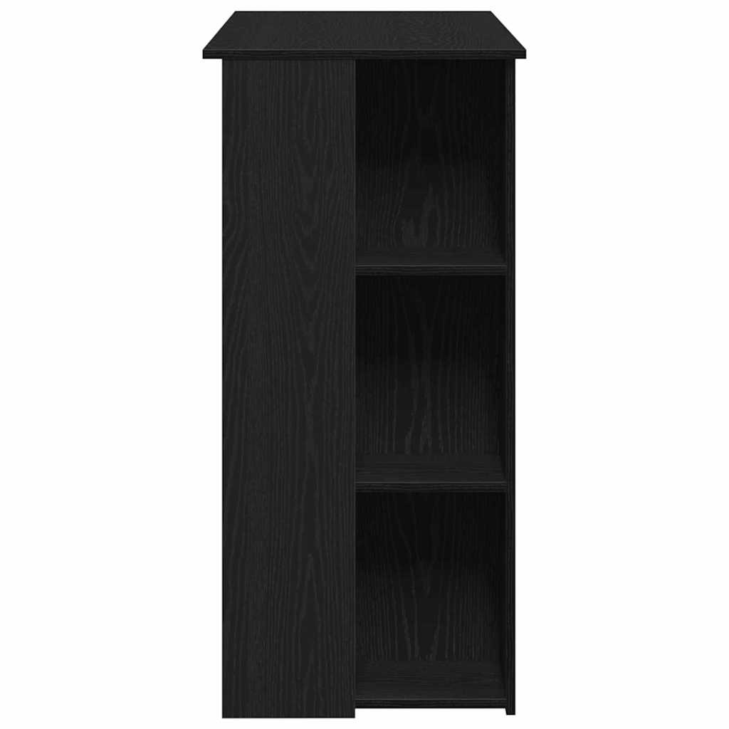 Bar Table Black Oak 102 x 50 x 103,5 cm Engineered Wood