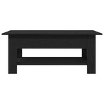 Coffee Table Black Oak 102 x 55 x 42 cm Engineered Wood