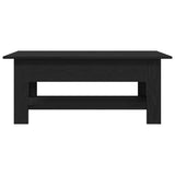 Coffee Table Black oak 102 x 55 x 42 cm Engineered wood - 45-Degree Angle