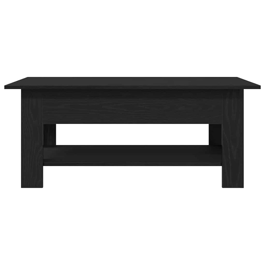 Coffee Table Black Oak 102 x 55 x 42 cm Engineered Wood