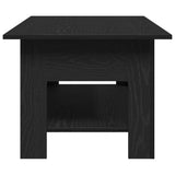 Coffee Table Black oak 102 x 55 x 42 cm Engineered wood - Rear View