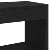 Book Cabinet Black oak 40 x 30 x 71.5 cm Engineered Wood - Low Angle