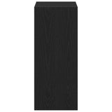 Book Cabinet Black oak 40 x 30 x 71.5 cm Engineered Wood - Rear View