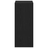 Book Cabinet Black Oak 40 x 30 x 71,5 cm Engineered Wood - Rear View