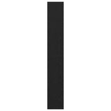 Book Cabinet Black Oak 40 x 30 x 198 cm Engineered Wood - Rear View