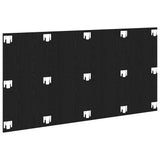 Bed Headboard Black Oak 160 x 1.5 x 80.5 cm Engineered Wood