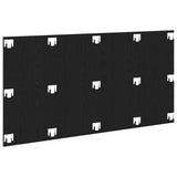 Headboard Black Oak 160 x 1.5 x 80 cm Engineered Wood - Top-Down View