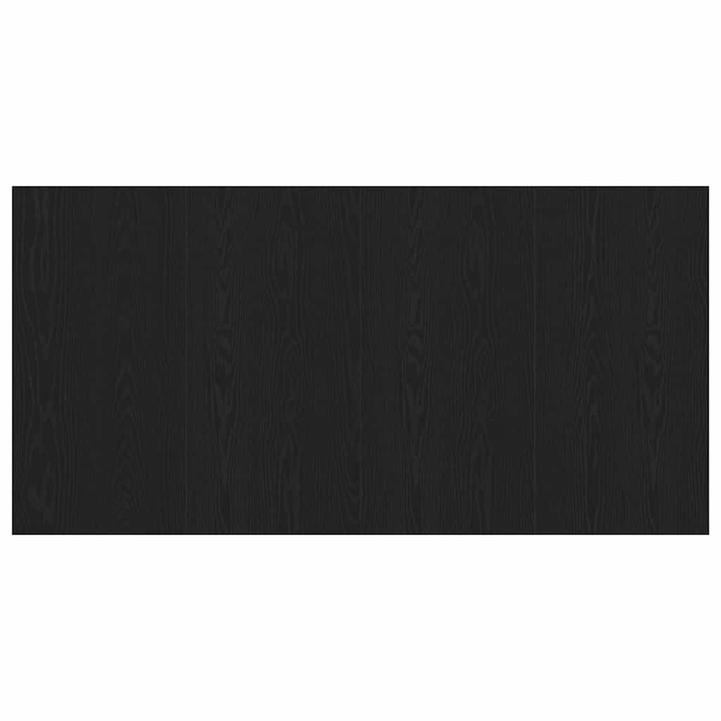 Bed Headboard Black Oak 160 x 1.5 x 80.5 cm Engineered Wood