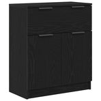 Sideboard Black Oak 60 x 30 x 70 cm Engineered Wood