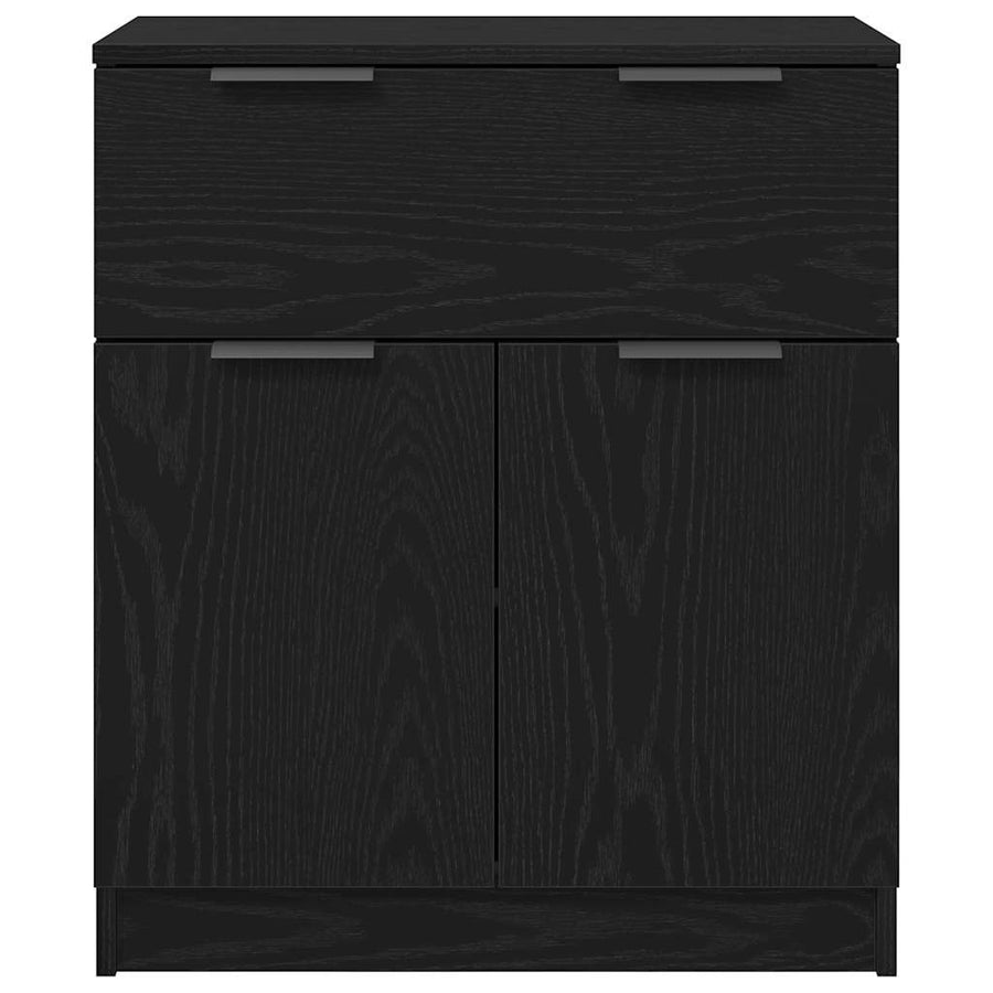 Sideboard Black Oak 60 x 30 x 70 cm Engineered Wood
