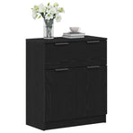 Sideboard Black Oak 60 x 30 x 70 cm Engineered Wood