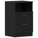 Bedside Cabinet Black Oak 40 x 36 x 65 cm Engineered Wood