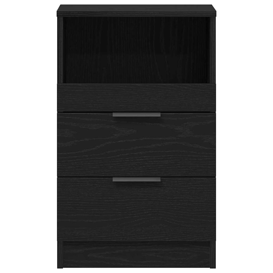 Bedside Cabinet Black Oak 40 x 36 x 65 cm Engineered Wood