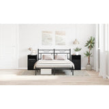 Bedside Cabinet 2 pcs Black Oak 40 x 35 x 65 cm Engineered Wood - Extra Image