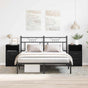 Bedside Cabinet 2 pcs Black Oak 40 x 36 x 65 cm Engineered Wood