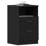 Bedside Cabinet 2 pcs Black Oak 40 x 36 x 65 cm Engineered Wood