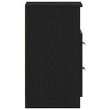 Bedside Cabinet 2 pcs Black Oak 40 x 35 x 65 cm Engineered Wood