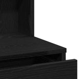 Dressing Table Black Oak 60 x 40 x 140 cm Engineered Wood - Extra Image
