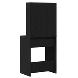 Dressing Table Black Oak 60 x 40 x 140 cm Engineered Wood - Low Angle