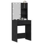 Dressing Table Black Oak 60 x 40 x 140 cm Engineered Wood
