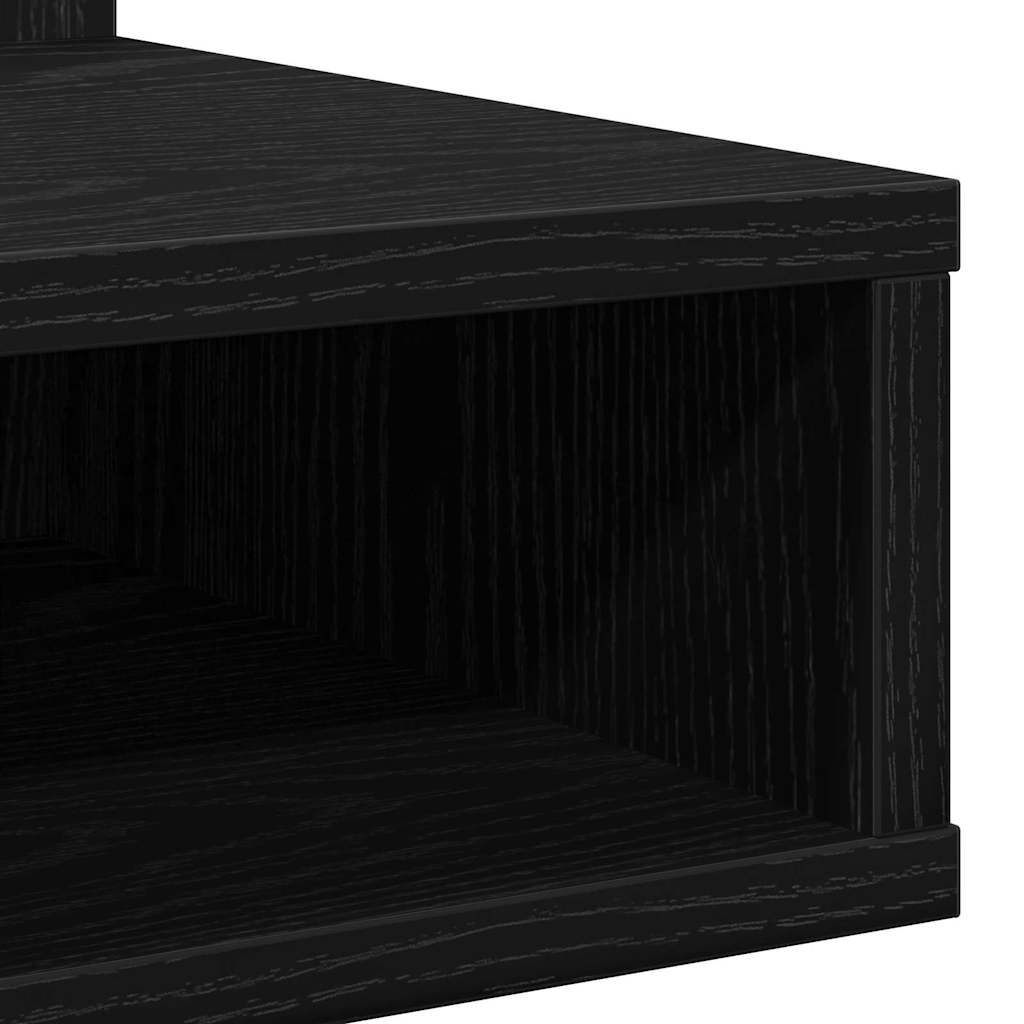 Mirror Cabinet Black oak 90 x 31.5 x 62 cm Engineered Wood