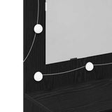 Mirror Cabinet Black Oak 90 x 31,5 x 62 cm Engineered Wood