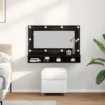 Mirror Cabinet Black Oak 90 x 31,5 x 62 cm Engineered Wood