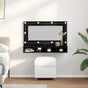Mirror Cabinet Black Oak 90 x 31,5 x 62 cm Engineered Wood