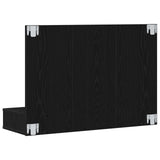 Mirror Cabinet Black Oak 90 x 31,5 x 62 cm Engineered Wood - Low Angle