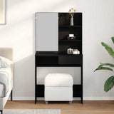 Dressing Table Black Oak 74,5 x 40 x 141 cm Engineered Wood