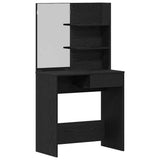 Dressing Table Black oak 74.5 x 40 x 141 cm Engineered wood - Front View
