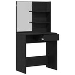 Dressing Table Black Oak 74,5 x 40 x 141 cm Engineered Wood