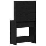 Dressing Table Black oak 74.5 x 40 x 141 cm Engineered wood - Rear View
