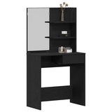 Dressing Table Black Oak 74,5 x 40 x 141 cm Engineered Wood