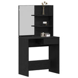 Dressing Table Black oak 74.5 x 40 x 141 cm Engineered wood - Side View