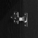 Bathroom Cabinet Black Oak 30 x 30 x 190 cm Engineered Wood - Extra Image