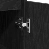 Bathroom Cabinet Black Oak 30 x 30 x 100 cm Engineered Wood - Extra Image