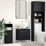 Sink cabinet Black oak 58 x 33 x 60 cm Engineered Wood