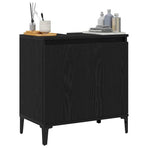 Bathroom Sink Cabinet Black Oak 58 x 33 x 60 cm Engineered Wood