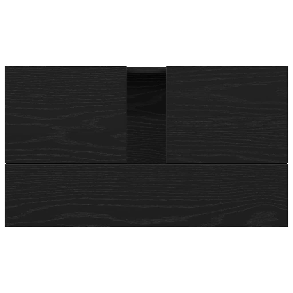Sink cabinet Black oak 58 x 33 x 60 cm Engineered Wood