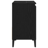 Bathroom Cabinet Black Oak 65 x 33 x 60 cm Engineered Wood