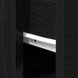 Bathroom Sink Cabinet Black Oak 80 x 33 x 60 cm Engineered Wood