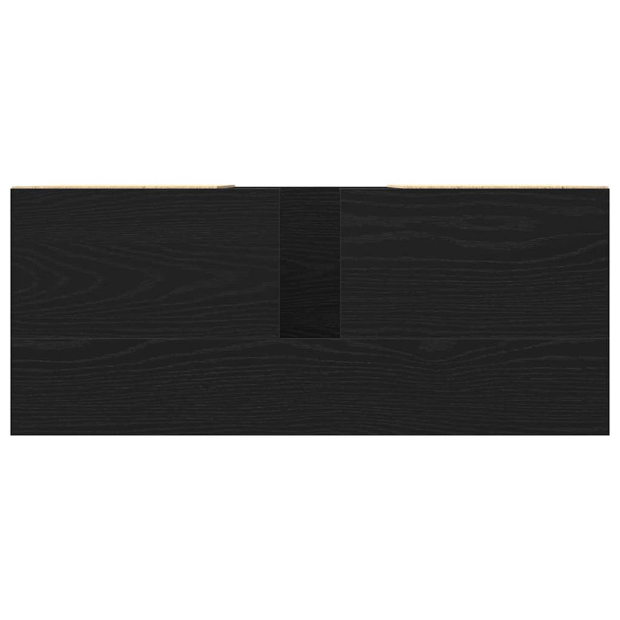 Bathroom Sink Cabinet Black Oak 80 x 33 x 60 cm Engineered Wood