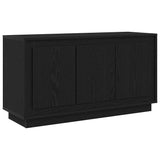 Sideboard Black Oak 102 x 35 x 55 cm Engineered Wood - Front View