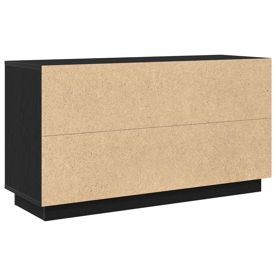 Sideboard Black Oak 102 x 35 x 55 cm Engineered Wood