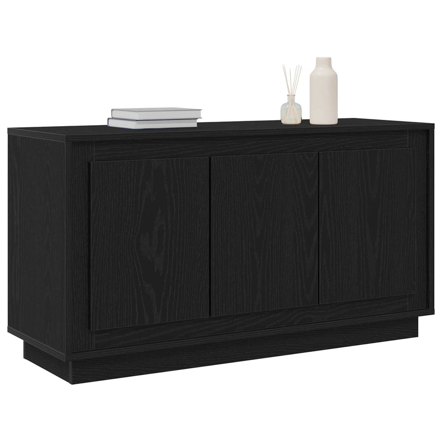 Sideboard Black Oak 102 x 35 x 55 cm Engineered Wood