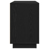 Sideboard Black Oak 102 x 35 x 55 cm Engineered Wood - Close-Up Angle