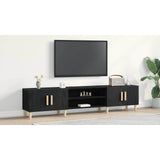 TV Cabinet Black Oak 180 x 31,5 x 40 cm Engineered Wood - Extra Image